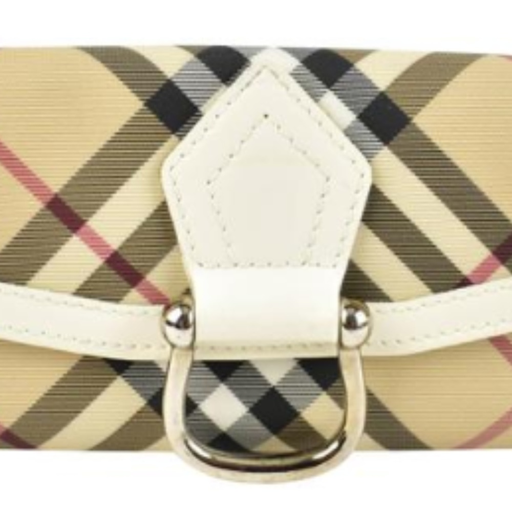 Burberry Nova Check Stirrup Buckle Wallet